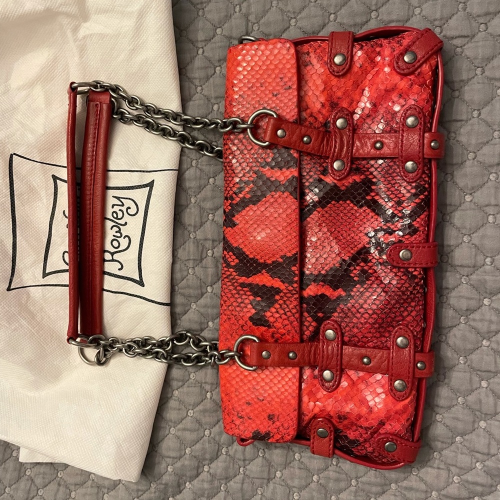 Cynthia Rowley snakeskin bag